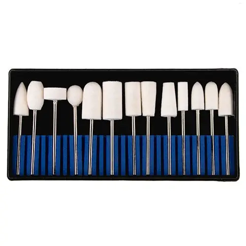 Set of buffing bits - felt, shank size 2,35mm