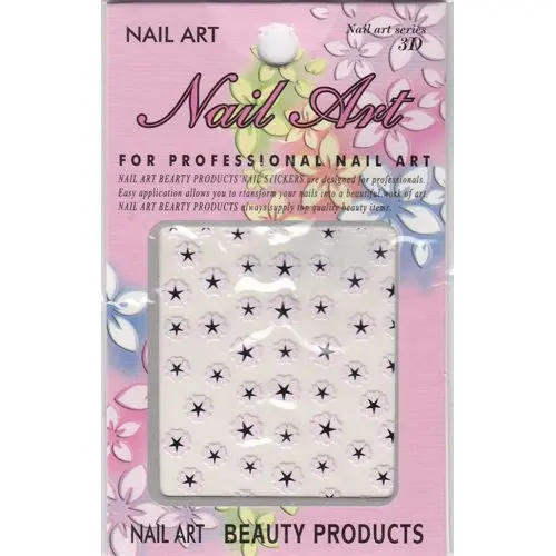 Flower - 3D stickers, light pink