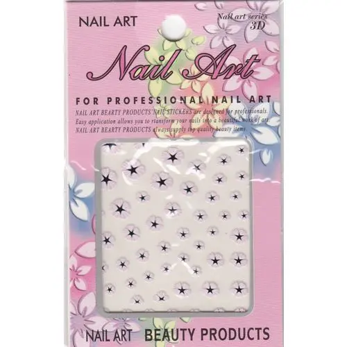 Self-adhesive sticker - light pink 3D flowers