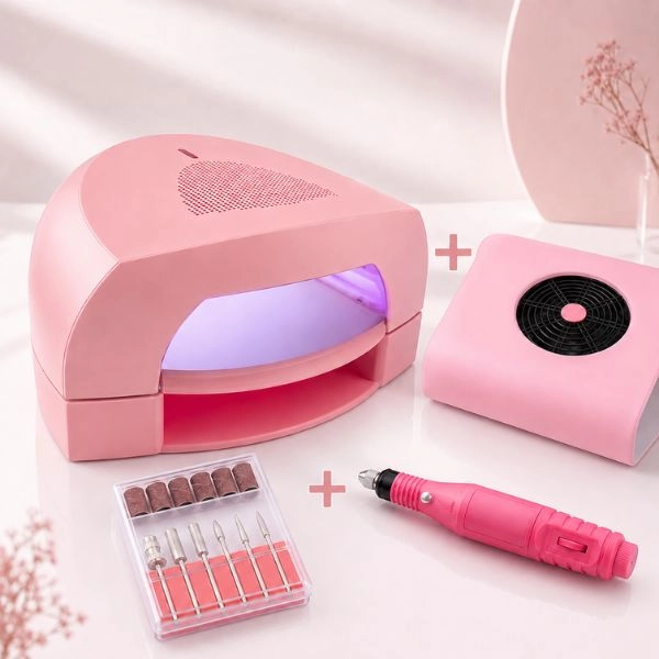 36W UV Nail Lamp + FREE Dust Collector + Nail Drill