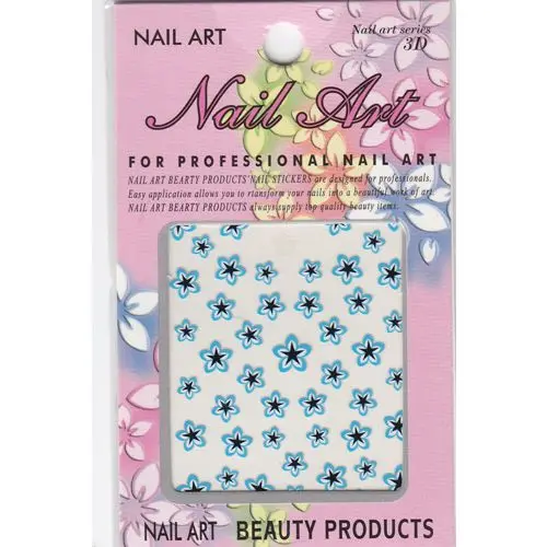 Flowers - 3D stickers in combination of three colours