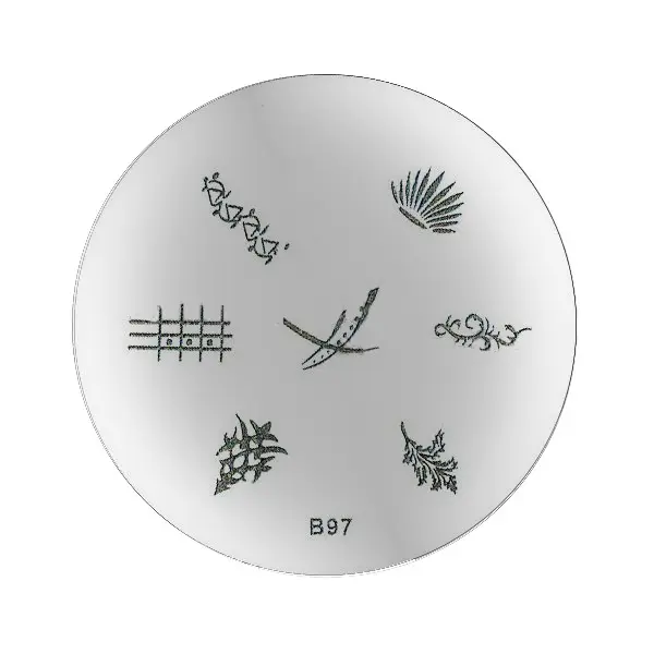 Ornament stamping plate B97