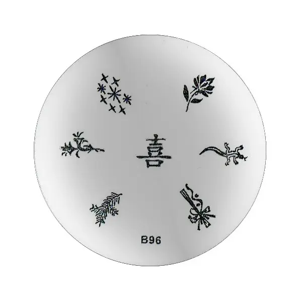 Stamping disc with engraved motifs - B96
