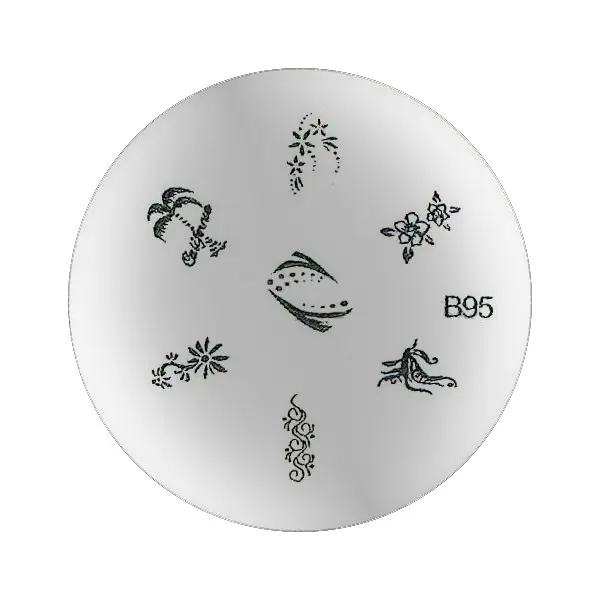Nail art plate B95