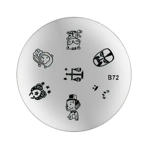 Template with engraved motifs B72