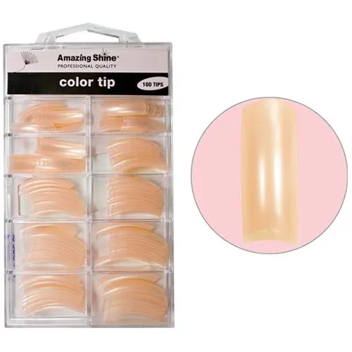 False tips, coloured - Spray Peach, 100pcs, no.1 - 10