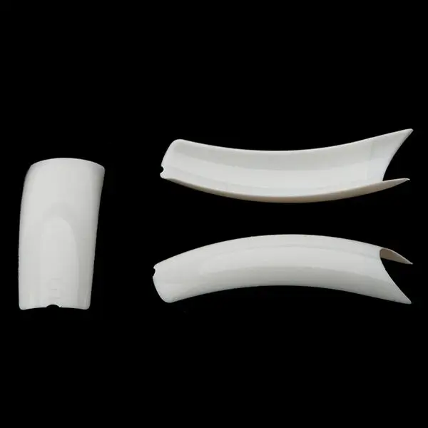 Artificial nail tips, 50pcs, no.6 - Flexi nail tips - Ellipse French