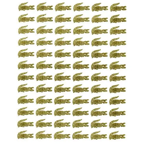 Stickers 3D - gold symbol of LACOSTE