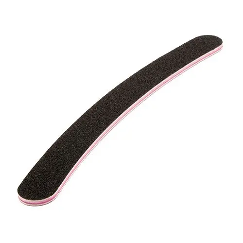 Inginails Nail file - professional, black banana, pink centre 100/100