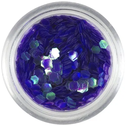 Violet hexagons - aqua elements