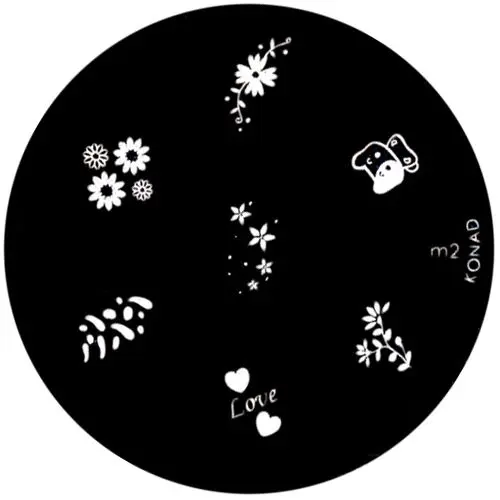 Stamping nail plate m2 - various motifs