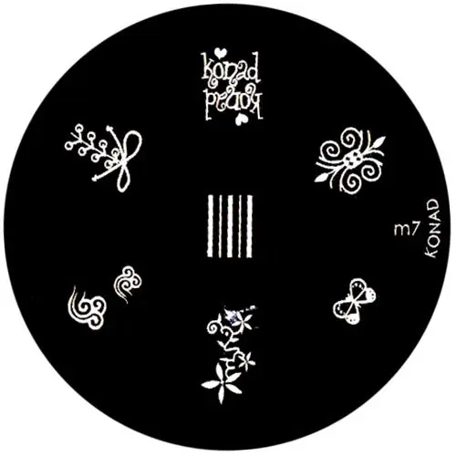 Template for stamping m7 - various patterns