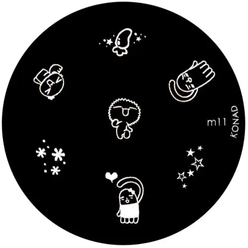 Template for nail stamping m11 - various patterns