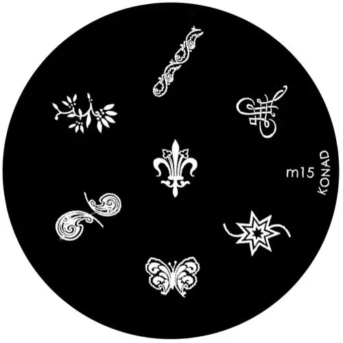 Template for nail stamping m15 - various motifs