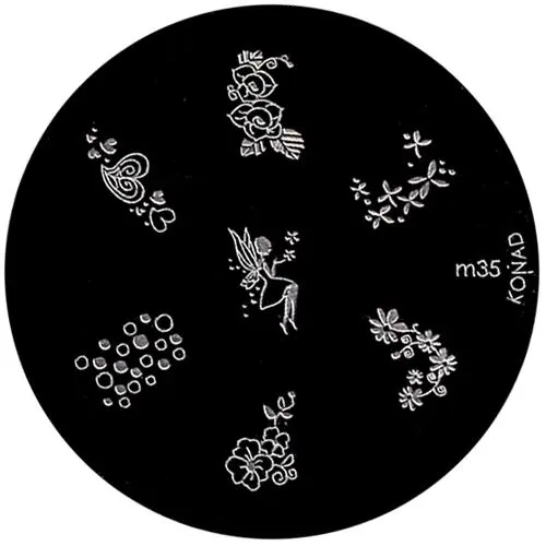 Template for nail stamping m35 - various motifs