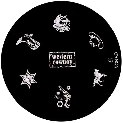 Template for nail stamping S5 - various shapes