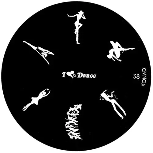 Nail stamping plate S8 - various shapes