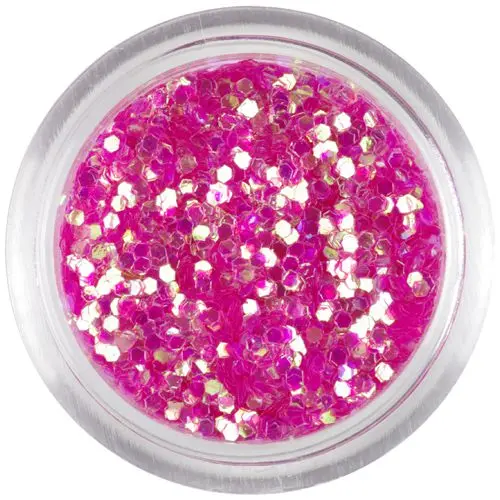 Pink decoration - 1mm hexagons