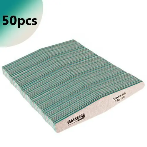 50pcs - Nail file Profi Speedy Diamond  zebra - 180/180, green centre