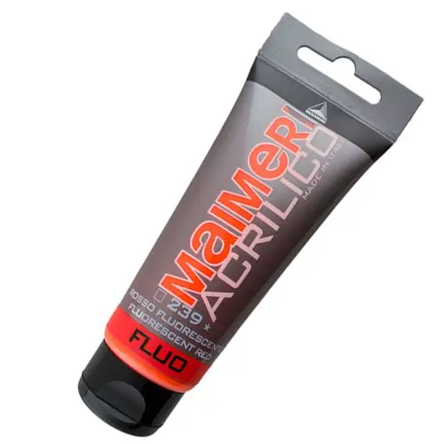 Acrylic colour Polycolor - FLUO - 239 Fluorescent Red 75ml