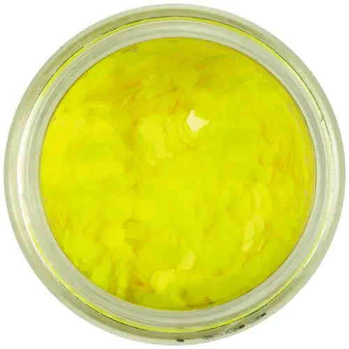 3mm decorative confetti - neon yellow hexagons