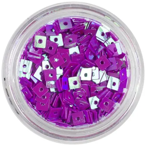 Fuchsia Square - Nail Art Decoration with Hole