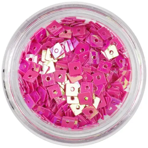 Nail Decoration - Coral Squares with Hole