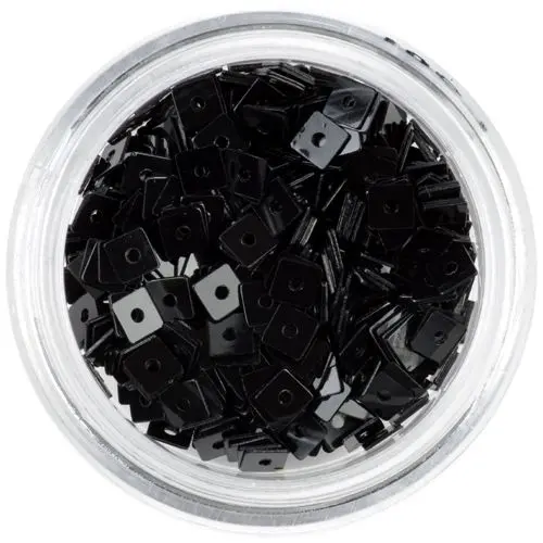Decorative Squares with Hole - Black