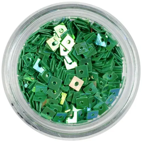 Decorative Squares with Hole - Emerald Green