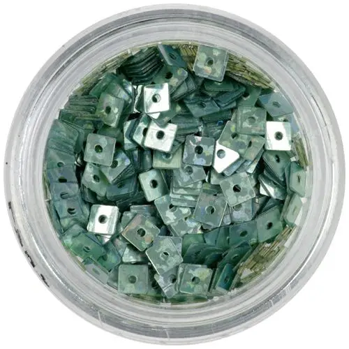 Hologram Confetti with Hole - Steel Blue Squares