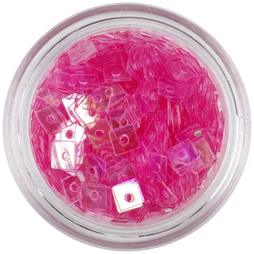 Nail Decoration - Light Pink Squares with Hole