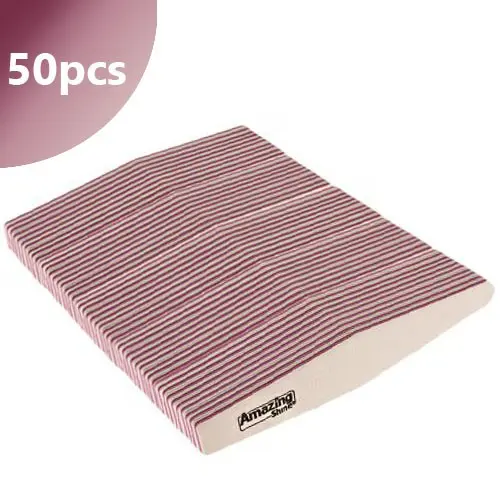 50pcs - Nail file Profi Speedy Diamond white - pink centre 100/100