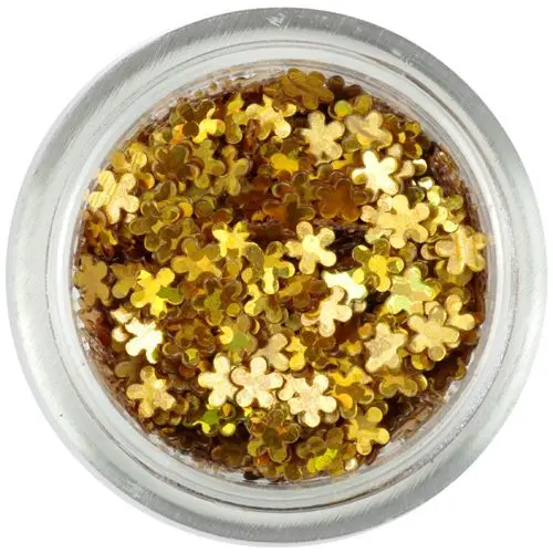 Small flower confetti – gold