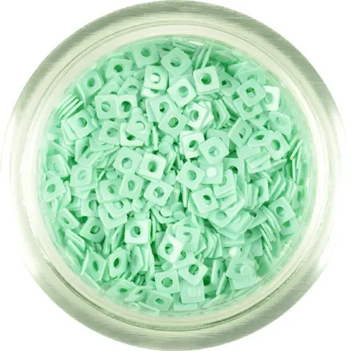 Mint Green Square with Hole