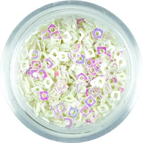 Small Confetti - White Squares with Hole