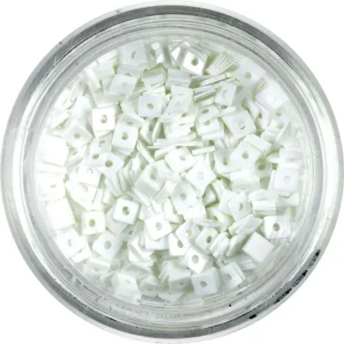 Small Square with Hole - White