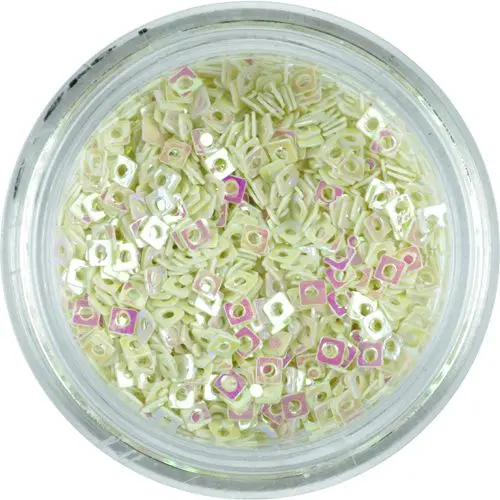 Small Confetti with Hole - Beige Squares