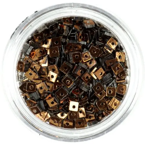 Decorative Squares with Hole - Bronze