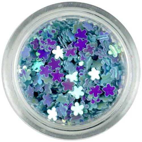 Small flower confetti – turquoise