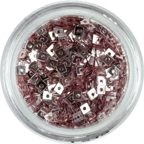 Transparent Squares with Silver Surface