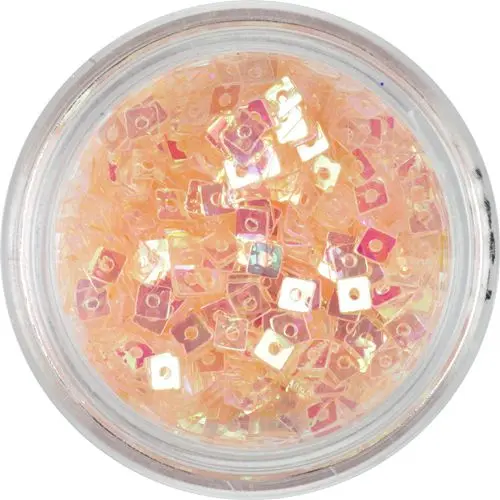 Confetti with Hole - Light Peach Squares