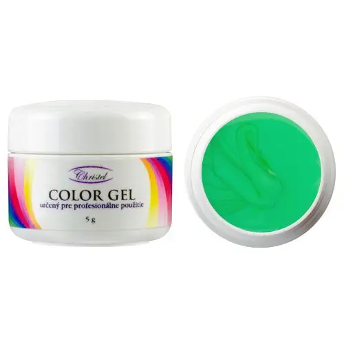Coloured UV gel - Neon Pearl Green, 5g