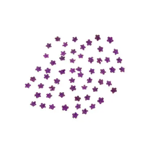 Decorative rhinestones, flowers - dark violet, 50pcs