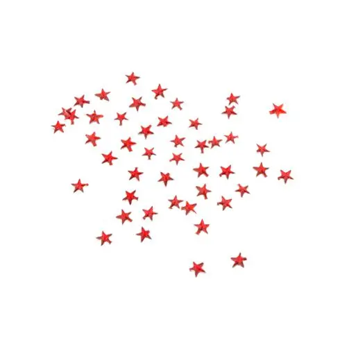 Red rhinestones, stars