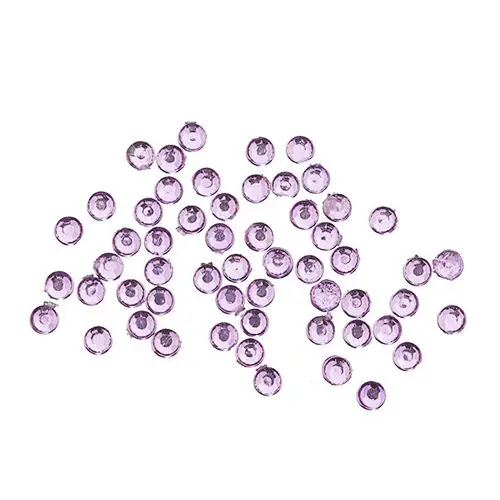 Rounded rhinestones - violet 1,5mm