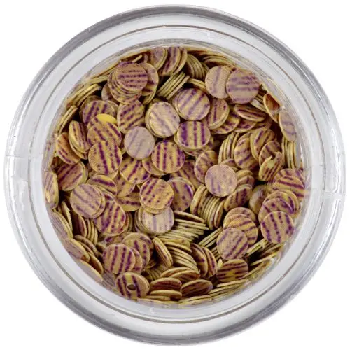 Flitters - beige, violet stripes