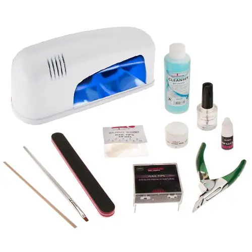 1 - phase system - Kit UV Gel Basic with 1-bulb white UV lamp
