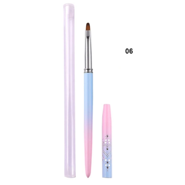 Pink brush for gel no.6