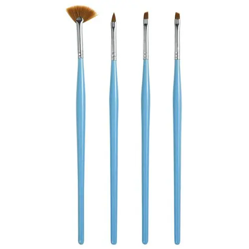 4pcs set of modelling brushes - light blue 