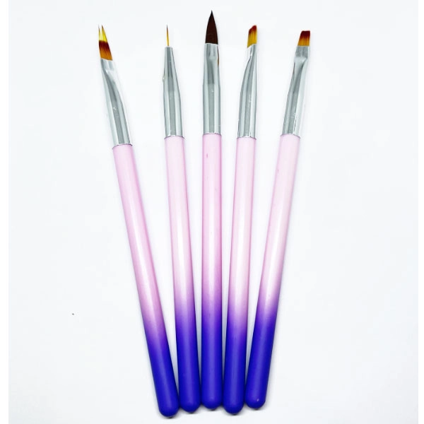 Set of brushes, 5pcs - light pink